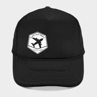 Plane and Simple, I Love to Travel Hat