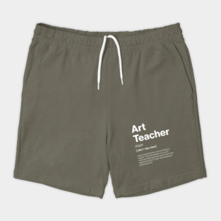 Funny Art Teacher Dictionary Definition Secondary Shorts