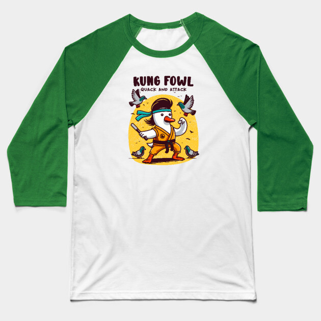 KUNG FOWL Baseball T-Shirt by Fabrik