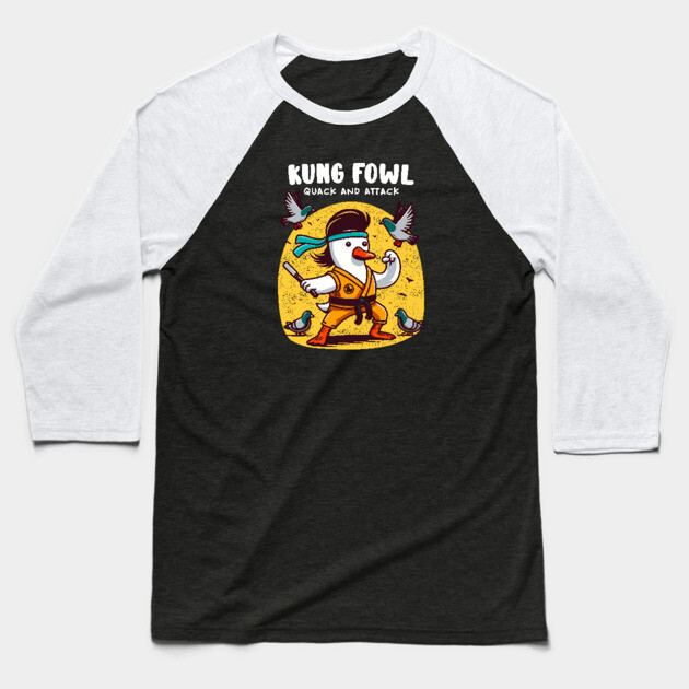 KUNG FOWL Baseball T-Shirt by Fabrik