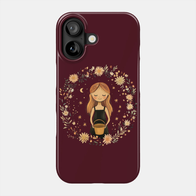 Aquarius Zodiac Sign – Bohemian Astrology Art Phone Case by TuncGK