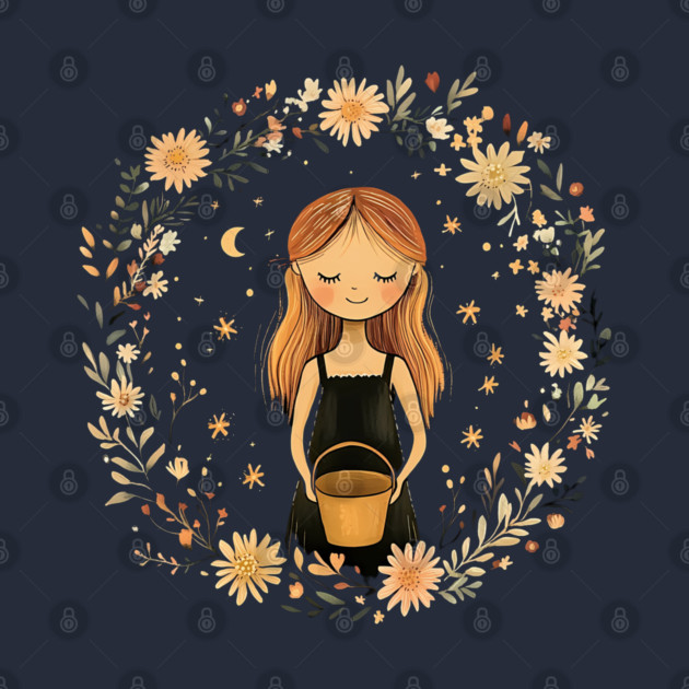 Aquarius Zodiac Sign – Bohemian Astrology Art by TuncGK