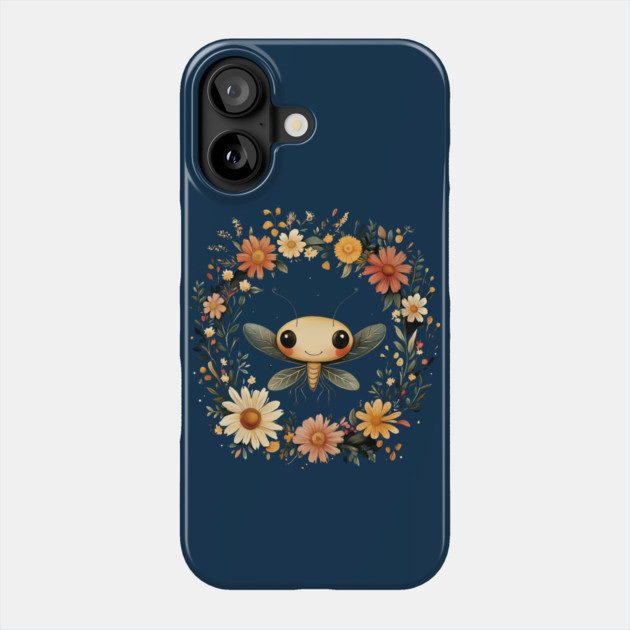 Adorable Baby Mantis – Minimalist Nature-Inspired Art Phone Case by TuncGK