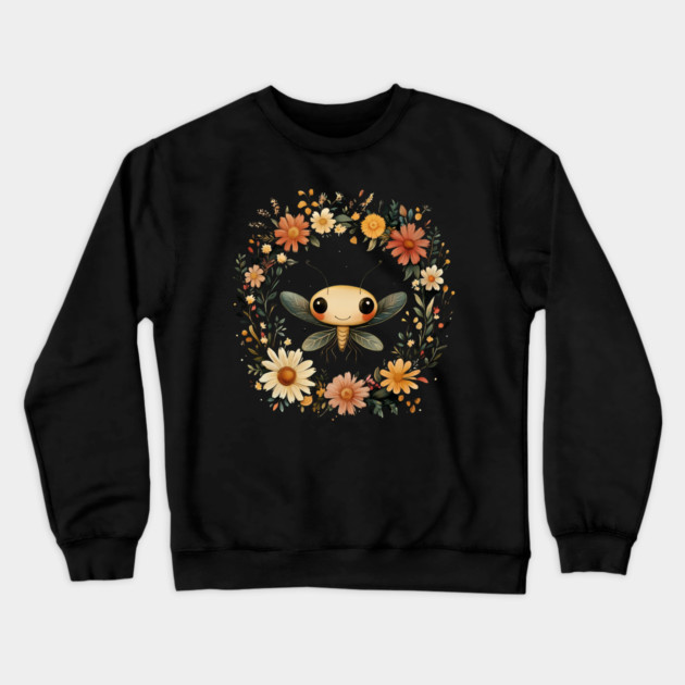 Adorable Baby Mantis – Minimalist Nature-Inspired Art Crewneck Sweatshirt by TuncGK