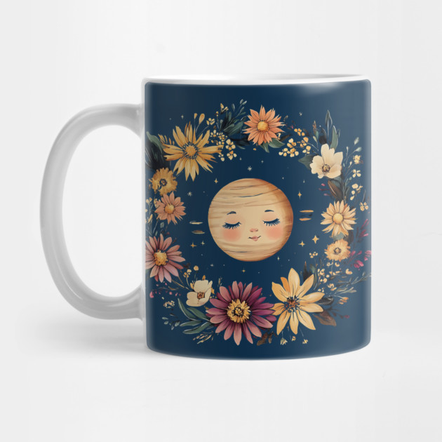 Cute Baby Saturn – Whimsical Celestial Space Art by TuncGK