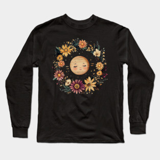 Cute Baby Saturn – Whimsical Celestial Space Art Long Sleeve T-Shirt