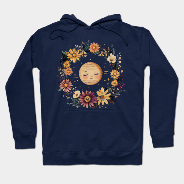 Cute Baby Saturn – Whimsical Celestial Space Art Hoodie by TuncGK