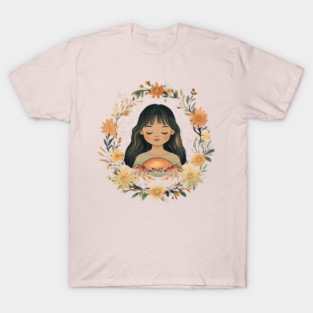 Cancer Zodiac Sign – Cozy Bohemian Astrology Art T-Shirt