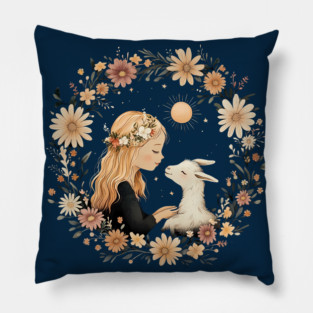 Capricorn Zodiac Sign – Vintage Earthy Astrology Art Pillow