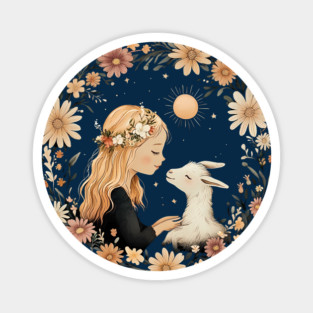 Capricorn Zodiac Sign – Vintage Earthy Astrology Art Magnet