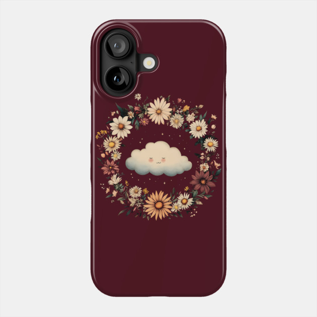 Kawaii Cloud Art – Minimalist Sky Aesthetic Print Phone Case by TuncGK