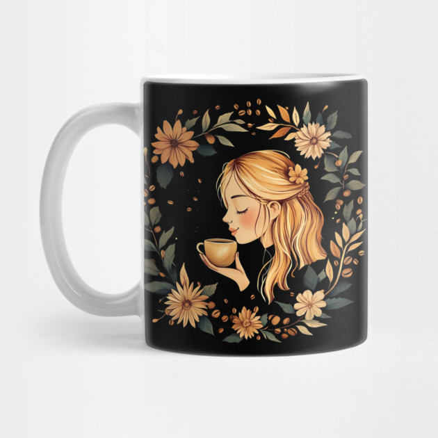 Cozy Coffee Lover Art – Warm Aesthetic Caffeine Print by TuncGK