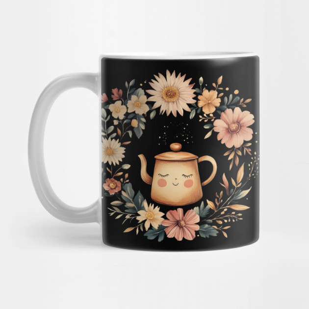 Vintage Coffee Pot Art – Rustic Kitchen Illustration by TuncGK