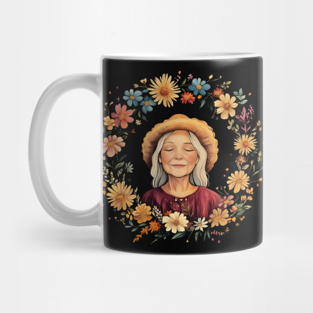 Wholesome Grandma Art – Cozy Nostalgic Family Illustration by TuncGK