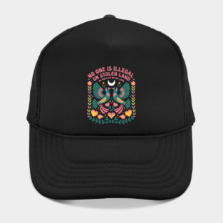 Native Americans Is Illegal on Land Hat