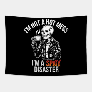 Spicy Disaster Skeleton Tapestry