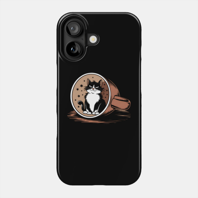 Cat in a Cup Phone Case by MakerMind8.2