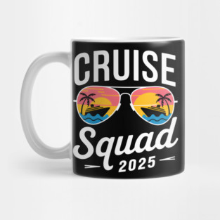 Cruise Squad 2025: Retro Sunset Voyage Mug