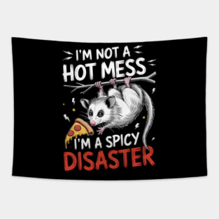Spicy Disaster Possum Tapestry