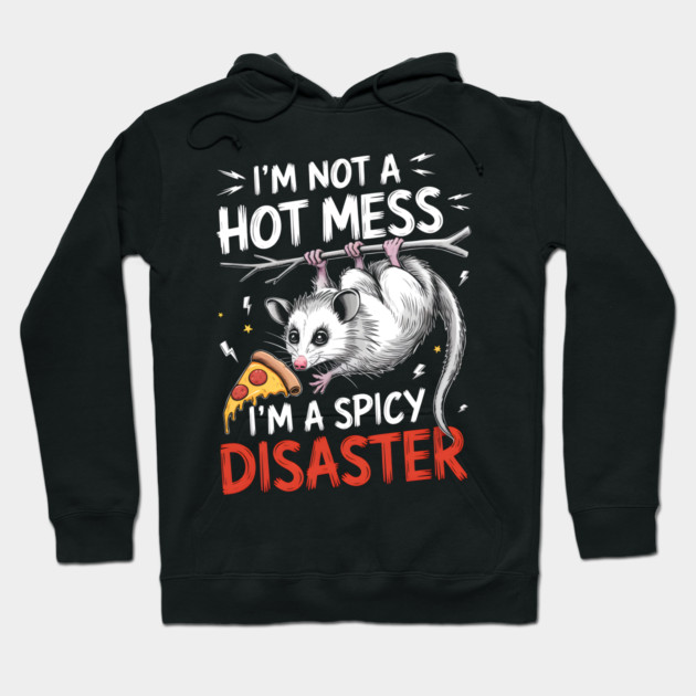 Spicy Disaster Possum Hoodie by MakerMind8.2