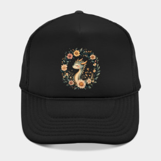 Enchanted Dragon Art – Mystical Mythology Illustration Hat