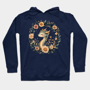 Enchanted Dragon Art – Mystical Mythology Illustration Hoodie