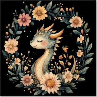Enchanted Dragon Art – Mystical Mythology Illustration Posters and Art