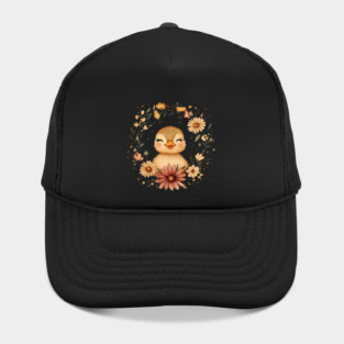 Adorable Duckling Illustration – Sweet Nature-Inspired Art Hat