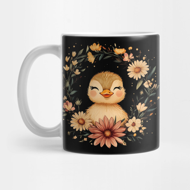 Adorable Duckling Illustration – Sweet Nature-Inspired Art by TuncGK