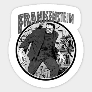 Frankenstein Comic Design Magnet