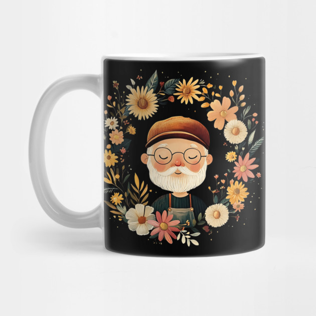 Cozy Grandpa Art – Heartwarming Vintage Illustration by TuncGK