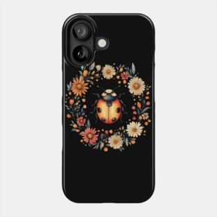 Whimsical Ladybug Art – Lucky Nature-Inspired Design Phone Case