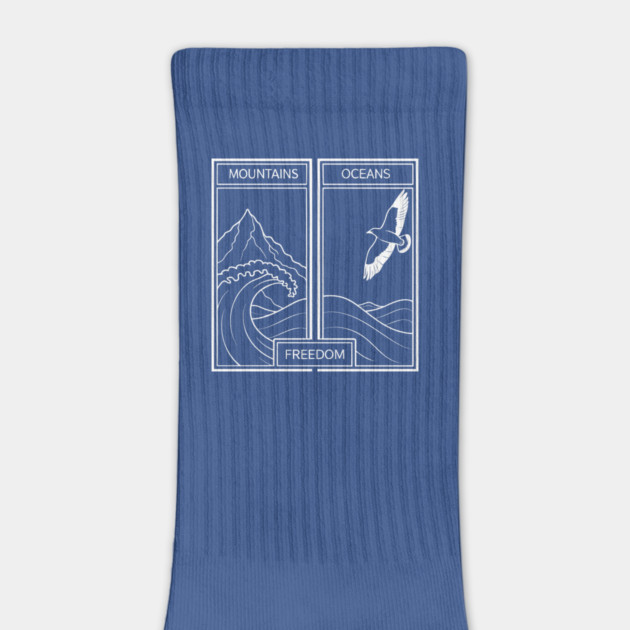 Mountains, Oceans, & Freedom by DIGITAL MERCH CREATIONS