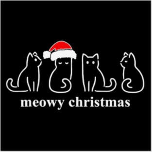christmas-cat Posters and Art