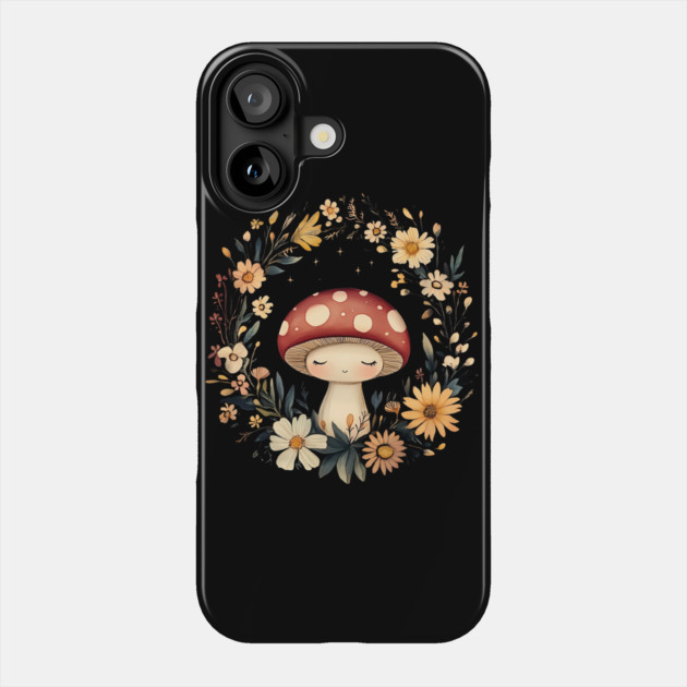 Enchanted Mushroom Art – Whimsical Nature & Forest Design Phone Case by TuncGK