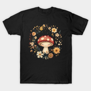 Enchanted Mushroom Art – Whimsical Nature & Forest Design T-Shirt