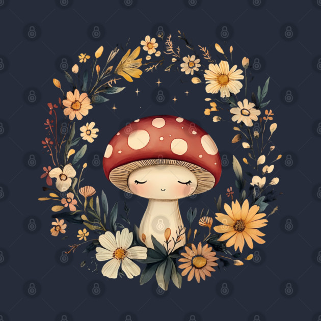 Enchanted Mushroom Art – Whimsical Nature & Forest Design by TuncGK