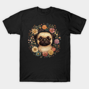Adorable Pug Art – Funny & Lovable Dog Illustration T-Shirt