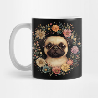 Adorable Pug Art – Funny & Lovable Dog Illustration Mug