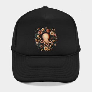 Enchanted Octopus Art – Mystical Deep Sea Creature Illustration Hat