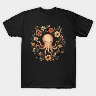 Enchanted Octopus Art – Mystical Deep Sea Creature Illustration T-Shirt