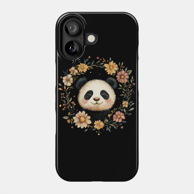 Adorable Panda Illustration – Cozy Wildlife Lover’s Art Phone Case by TuncGK