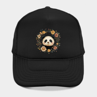 Adorable Panda Illustration – Cozy Wildlife Lover’s Art Hat