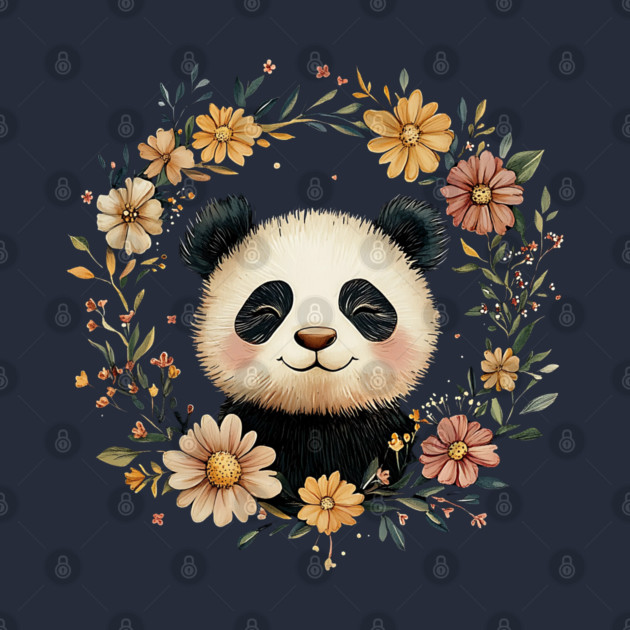 Adorable Panda Illustration – Cozy Wildlife Lover’s Art by TuncGK