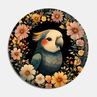 Colorful Parrot Art – Vibrant Tropical Bird Illustration Pin