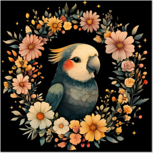 Colorful Parrot Art – Vibrant Tropical Bird Illustration Posters and Art