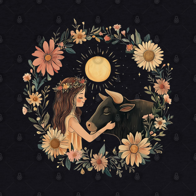 Taurus Zodiac Illustration – Earth Sign Astrology Art by TuncGK