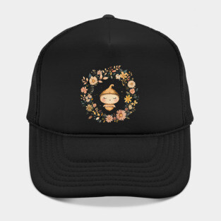Charming Acorn Illustration – Whimsical Nature-Inspired Art Hat