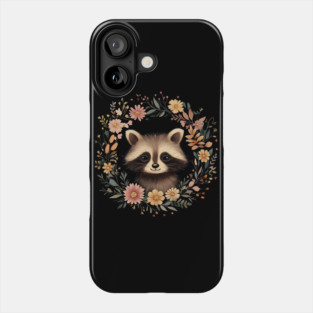 Adorable Raccoon Art – Whimsical Woodland Bandit Illustration Phone Case