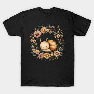 Adorable Snail Art – Whimsical Slow Life Illustration T-Shirt